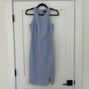 Banana republic sheath dress. Light blue- lavender color. Size 4. Has stretch.